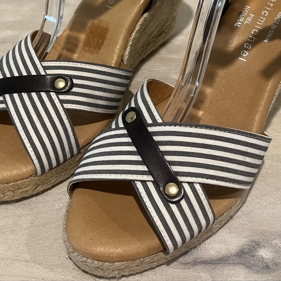 Eric Michael Tabitha Woven Espadrille Wedge Sandal Size 39EU - Picture 2 of 12